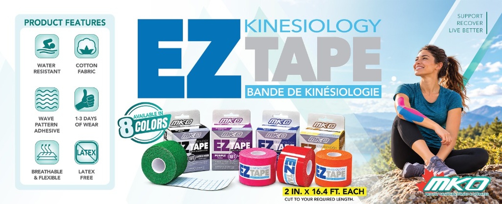 EZ-TAPE Kinesiology Tape